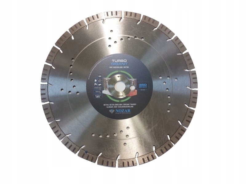Diamantový kotúč na betón Nozar Turbo Gigant 350 betón 15mm MED